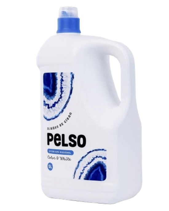 Pelso folyékony mosószer, Color&White, 5 liter