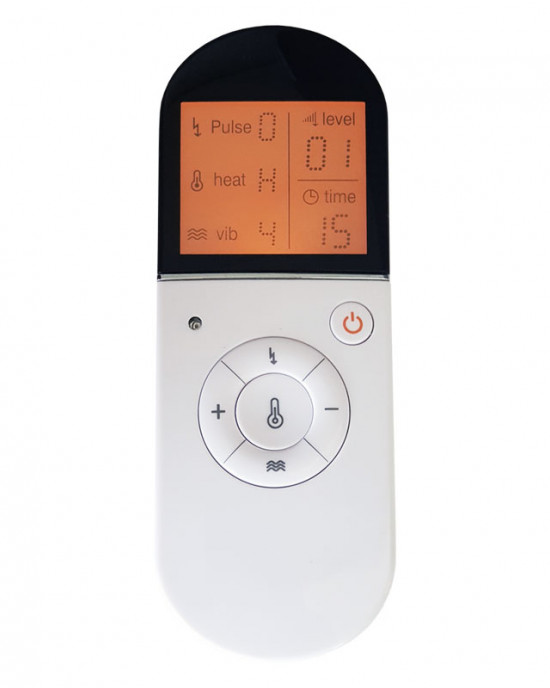 Neck massaging with TENS electrodes Neck massaging with TENS electrodes