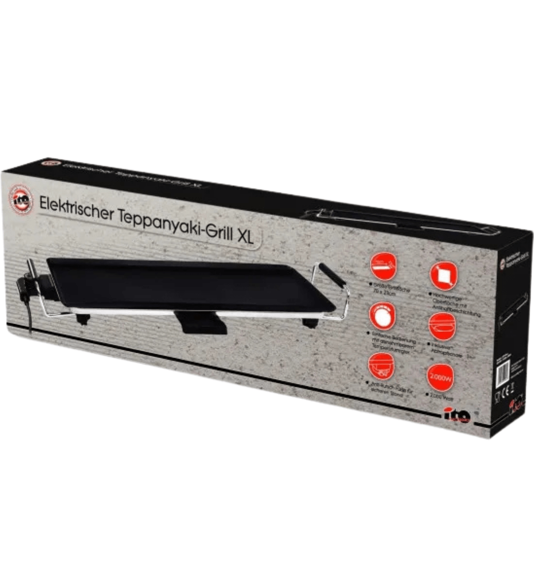 Teppanyaki grill 70 cm profi otthoni grillezés