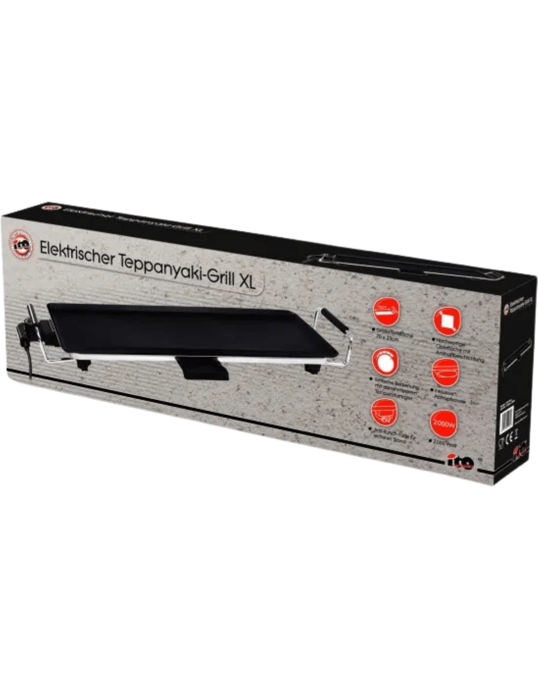 Teppanyaki grill 70 cm profi otthoni grillezés