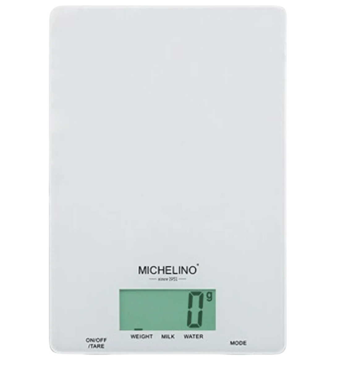 Fehér digitális mérleg pontos és könnyen használható - konyhai mérleg LCD kijelzővel