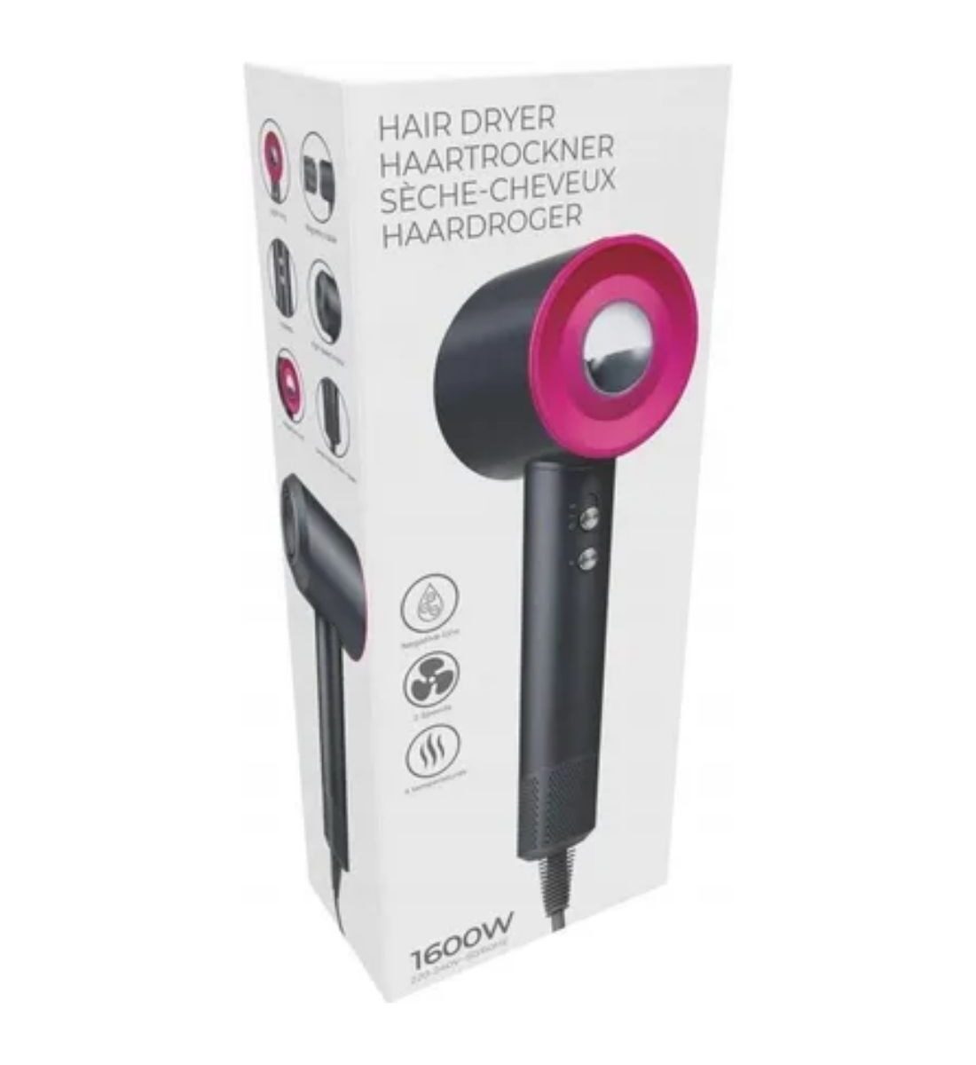 Alpina gyors hajszárító 230V – negatív ionos, 2 fokozatú hajszárító