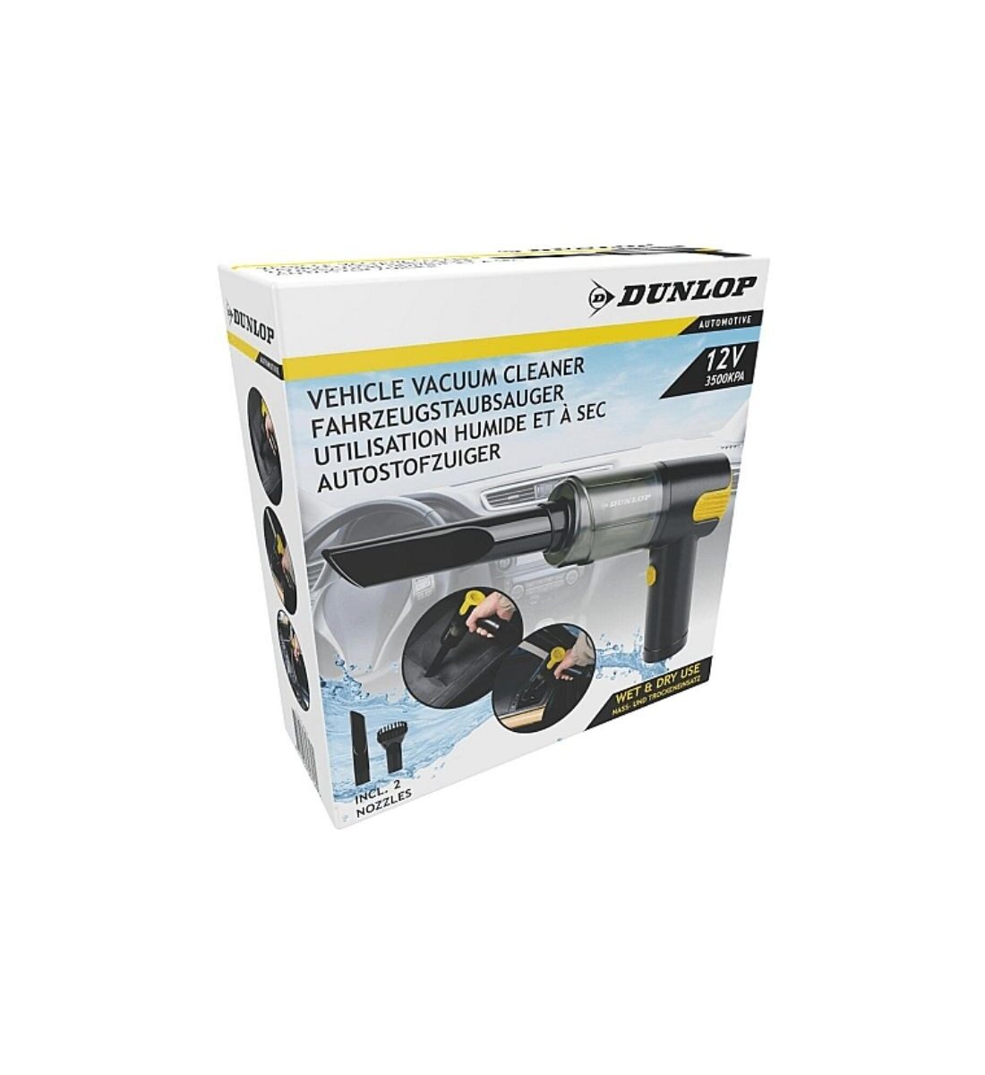 Dunlop vezeték nélküli autós porszívó 70W