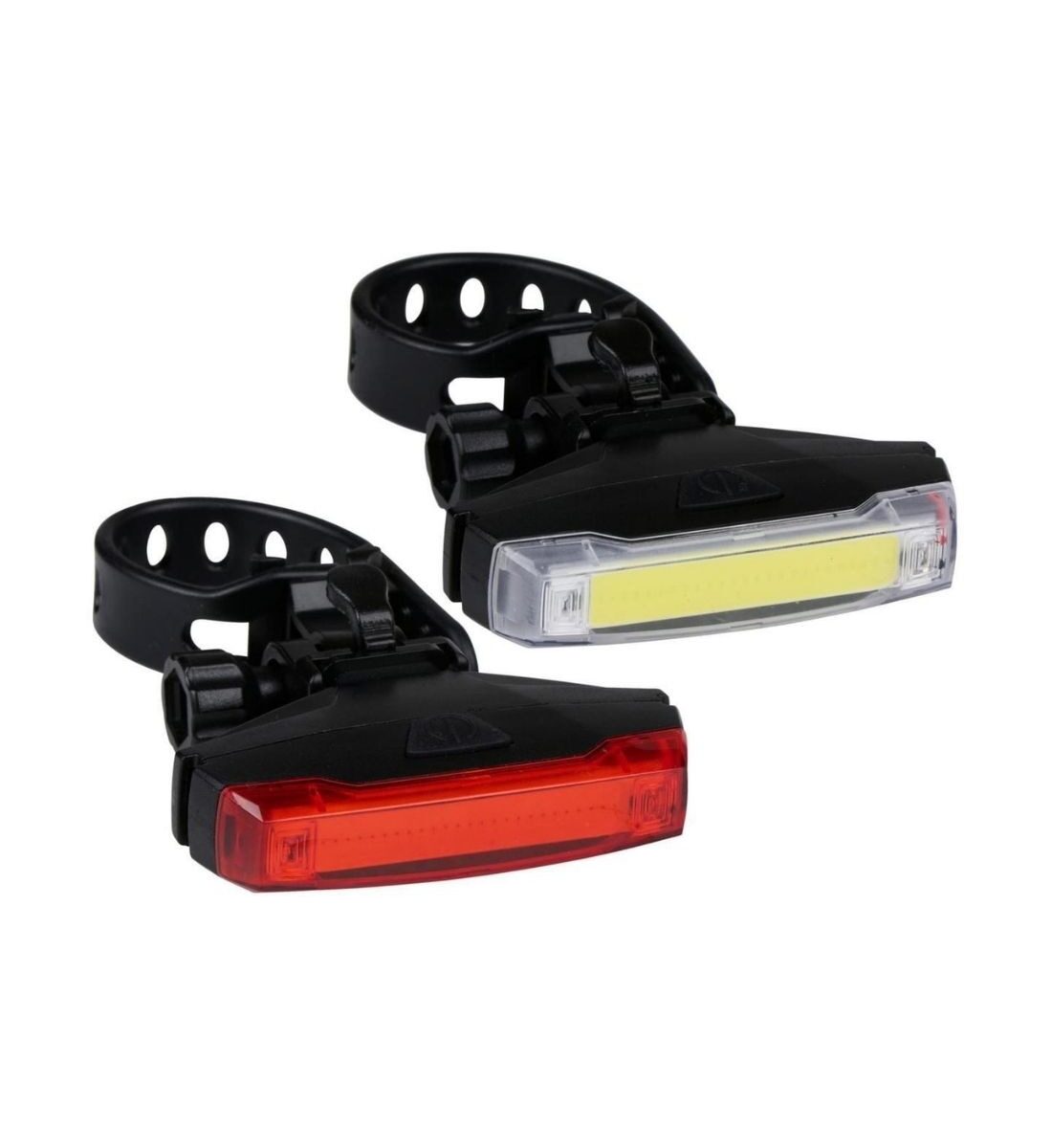 Dunlop kerékpár lámpa szett 2 db-os – első és hátsó, elemes (CR2032)