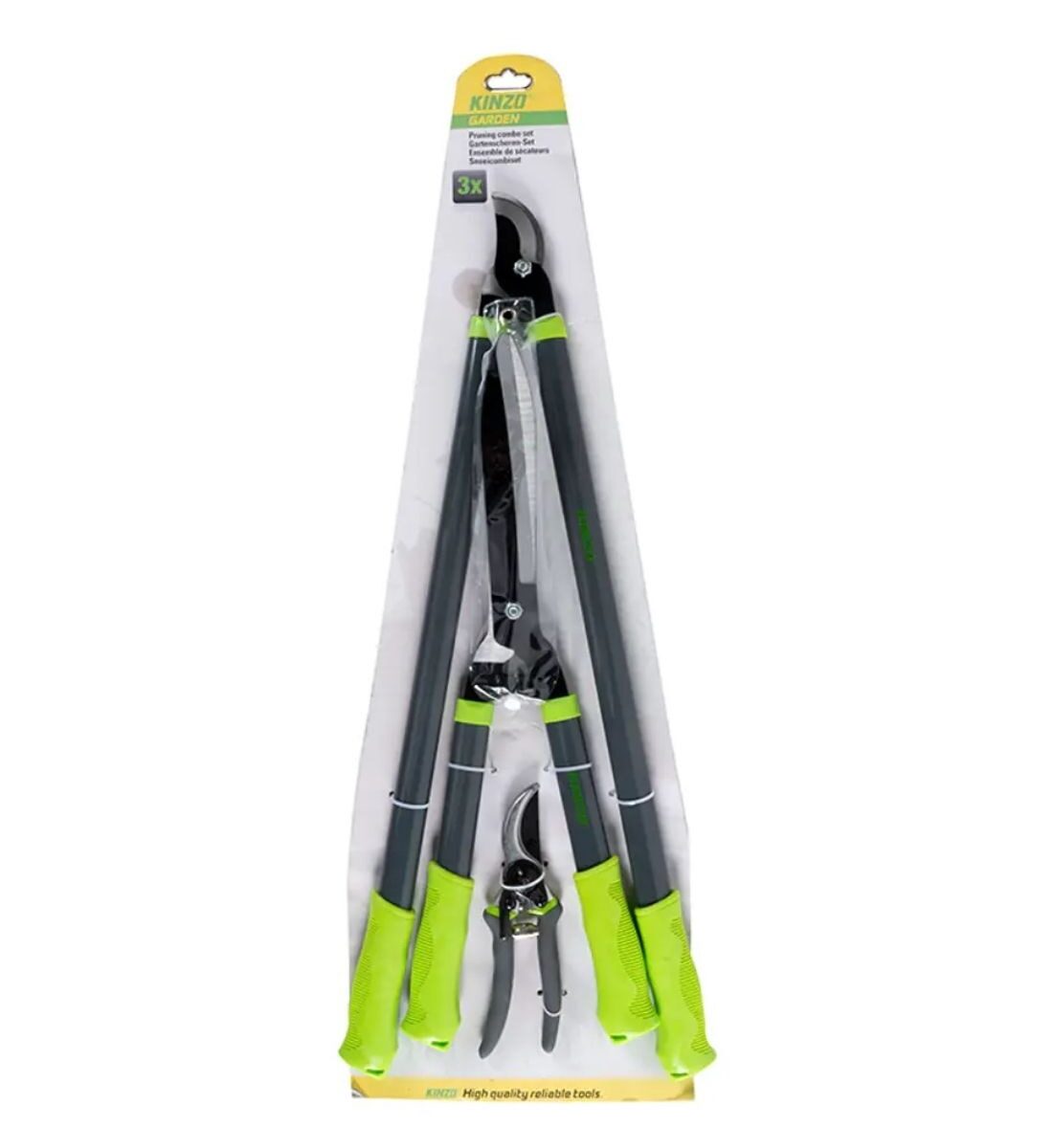 Kinzo Garden metsző készlet 3 db – ágvágó, sövényvágó és metszőolló szett